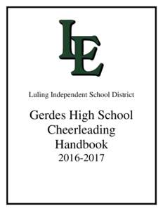 Luling Independent School District  Gerdes High School Cheerleading Handbook