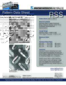 Pattern Data Sheet  RSS Pattern Name: RSS.2 | RSS.3