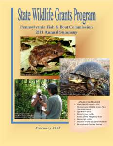    Pennsylvania Fish & Boat Commission 2011 Annual Summary    