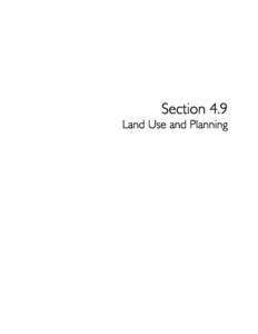 Section 4.9  Land Use and Planning Subsequent Environmental Impact Report