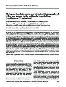 Blackwell Science, LtdOxford, UKBIJBiological Journal of the Linnean Society 0024-4066The Linnean Society of London, 2005? Original Article
