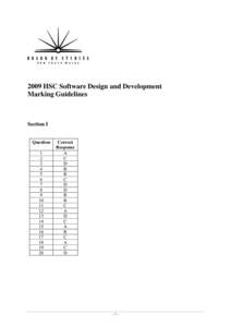 2009 HSC Software Design and Development Marking Guidelines