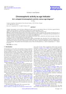 Astronomy & Astrophysics A&A 551, L8[removed]DOI: [removed][removed]