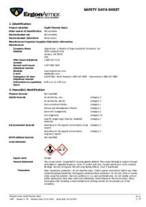 SAFETY DATA SHEET  1. Identification Product identifier  Asplit Phenolic Resin