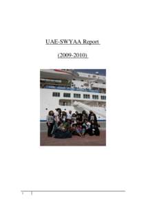 UAE-SWYAA Report  • Port Of Call- February 2010
