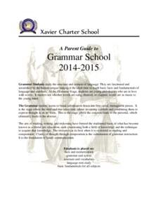 Xavier Charter School Handbook