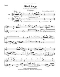 for Nora Lee Garcia and Frances Colon  Score Wind Songs for flute/alto flute and oboe/English horn