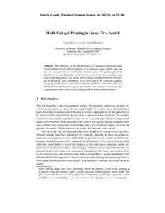 Preprint of paper: Theoretical Computer Science, vol), pp.177–196.   Multi-Cut