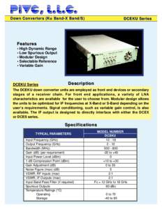 DBm / DBc / Gain / Low-noise amplifier / AN/PRC-150