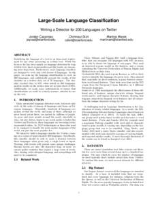 Statistical classification / Artificial intelligence / Statistics / Learning / Machine learning / Computational linguistics / Natural language processing / Linear classifier / Naive Bayes classifier / Multinomial logistic regression / Classifier / N-gram