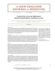 new england journal of medicine The july 1 , 2004