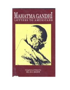 MAHATMA  GANDHI LETTERS TO AMERICANS