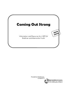 Coming Out Strong 0 201ION T EDI