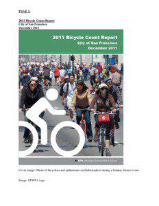 PAGE[removed]Bicycle Count Report City of San Francisco
