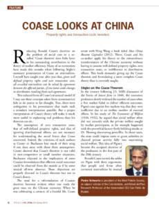 FEATURE  Coase Looks at China Property rights and transaction costs revisited.  R