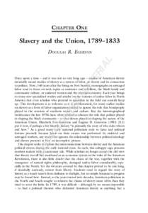 slavery and the union,  [removed]–1833