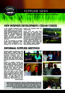 SUPPLIER NEWS  April 2013 Editor: Louise Thomas[removed]email: [removed]