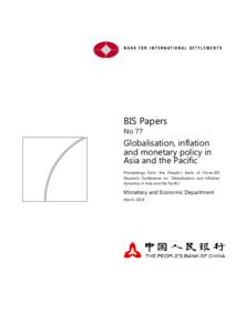 Globalisation, inflation and monetary policy in Asia and the Pacific