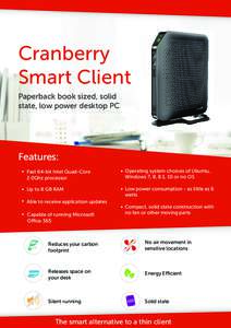 Cranberry SC23 benefits datasheet