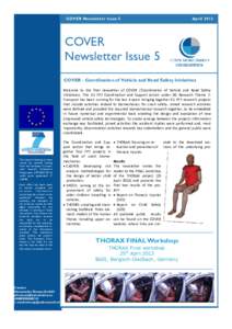 COVER Newsletter Issue 5  April 2013 COVER Newsletter Issue 5