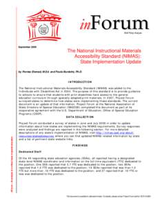 inForum Brief Policy Analysis September[removed]The National Instructional Materials