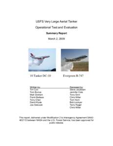 USFS/NASA VLAT OT&E Final Report