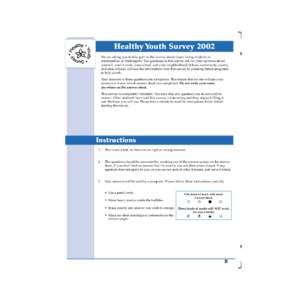 Healthy Youth Survey Form B 2002