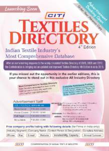 TEXTILE MACHINERY & ACCESSORIES Name & Contact Person Address  Contact Details