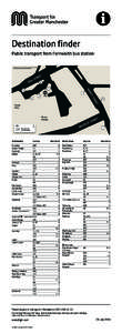 Destination finder Public transport from Farnworth bus station Contains Ordnance Survey data © Crown copyright and database right 2010 © Transport for Greater ManchesterG