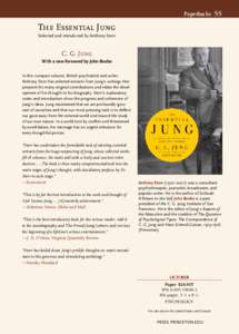 Paperbacks  55 The Essential Jung Selected and introduced by Anthony Storr