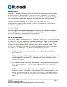 Microsoft Word - Bluetooth2009.doc