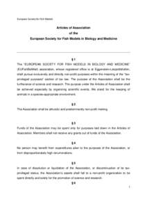 Microsoft Word - European Society for Fish Models - Satzung English