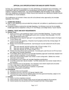 Microsoft Word - Super Truck Official Rules 2013.doc