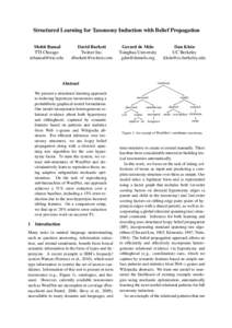 Graph theory / Information science / Knowledge representation / Open data / Graphical models / Information / Computational linguistics / Semantic Web / Belief propagation / WordNet / Taxonomy / Ontology