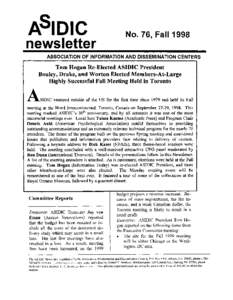 ASIDlC  No. 76, Fall 1998 newsletter ~