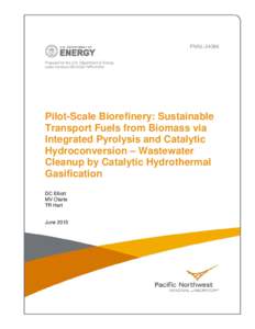 Preliminary Production Economics for Pyrolysis Oil Produced from Cellulosic Ethanol-Derived Lignin