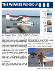 A Special Newsletter Created for Everyone in the Aviation Industry!  Vol. 08 Num. 03 Fall 2015 Featured Sections