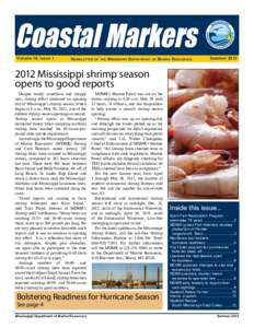 Coastal Markers Volume 16, Issue 1 Newsletter  of the