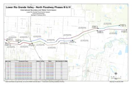 International Boundary and Water Commission Lower Rio Grande Flood Control System Levee Improvements Revised 13 JanuaryLV22: North Floodway