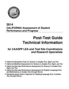 2014 CAASPP Post-Test Guide