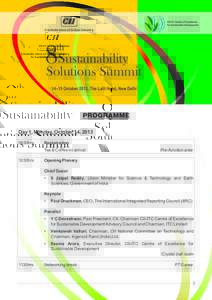 Confederation of Indian Industry  th Sustainability 8Solutions