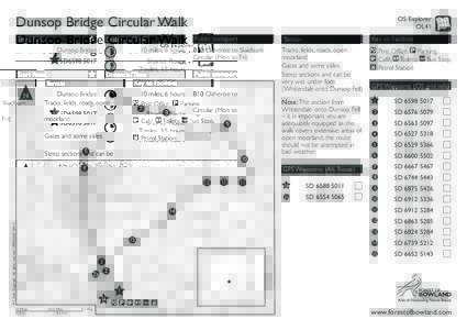 Dunsop Bridge Circular Walk Start Point Distance/ Time Dunsop Bridge