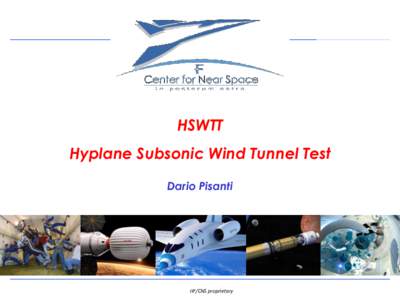 HSWTT Hyplane Subsonic Wind Tunnel Test Dario Pisanti Project Management Institute