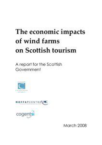 The Economic Impacts of Wind Farms on Scottish Tourism