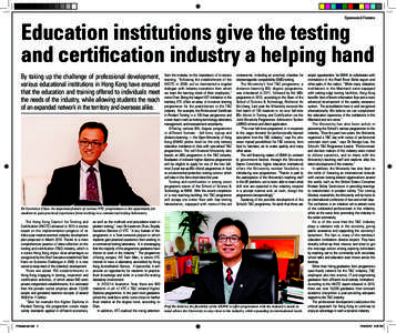 Education institutions give the testing and certification industry a helping hand