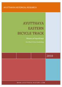 AYUTTHAYA HISTORICAL RESEARCH  AYUTTHAYA EASTERN BICYCLE TRACK History of Ayutthaya