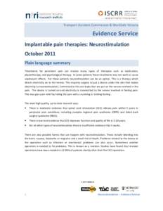 Neurostimulation final 29 Nov 2011_Evidence Review