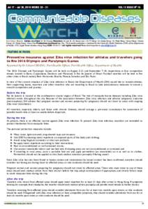 Communicable Diseases Watch