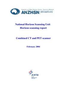 Pet-CT Horizon Scanning Report