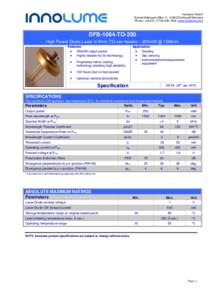 Optics / Electromagnetism / Light / Laser / Photonics / Light-emitting diode / Diode / Operating temperature